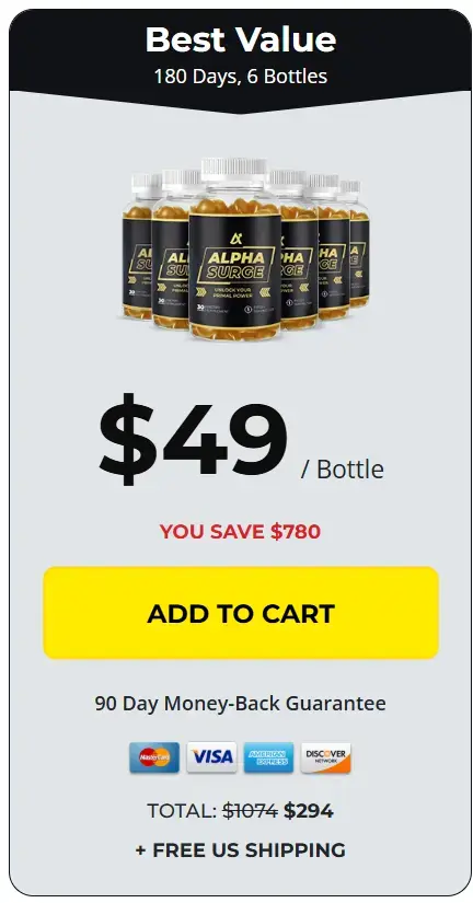 Buy Alpha Surge 6 Bottles